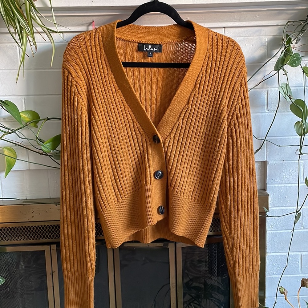 Lulu’s Cropped Ribbed Cardigan - Picture 6 of 8